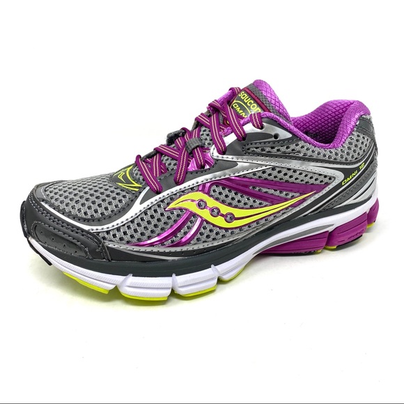 Saucony Shoes - Saucony Omni 12 running shoes Grey purple citron